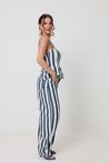 Calça Balloon Sarja Listrada