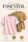 Kit 3 T-Shirts Essential Colorful