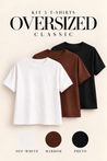 Kit 3 T-Shirts Oversized Classic