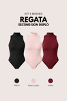 Kit 3 Body Regata Second Skin Duplo