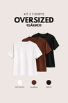 Kit 3 T-Shirts Oversized Classic
