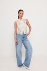 Blusa Regata de Renda  Off-White