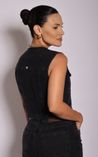 Colete em Jeans Trama - Black 