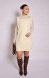 Vestido em Alfaiataria Curto Emily - Areia