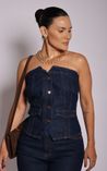 Corselet em Jeans Nala - Navy