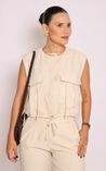 Blusa em Alfaiataria Nadia - Areia