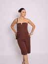 Top em Alfaiataria Hailey - Marrom 