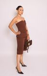 Short em Alfaiataria Eliza - Marrom