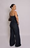 Blusa Top Jeans Lisa - Azul Escuro