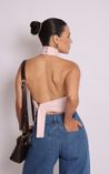 Blusa com Gola Feminia Rubia - Rosa