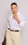Camisa Clássica Feminina Tricoline - Off White