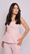 Blusa Top Alfaiataria Juli - Rosa