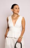 Blusa Regata Alfaiataria Virginia - Off White