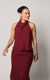Blusa Frente Única Ariane - Vinho