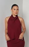 Blusa Frente Única Ariane - Vinho