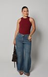 Blusa Canelada Basic - Vinho