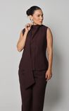 Blusa Alfaiataria Bela - Café