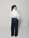 Camisa Tricoline Gola Alta Off