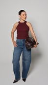 Blusa Top Canelado Luma – Vinho