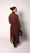 Calça Aladim Alfaiataria Celine - Marrom