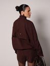 Jaqueta Bomber com Gola Thyane - Marrom