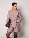 Short Alfaiataria com Listras Mia - Chocolate