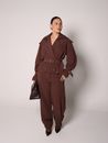 Jaqueta Trench Alfaiataria com cinto Lara - Marrom