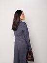 Blazer Alfaiataria Xadrez Sophia - Marinho 