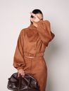 Conjunto Suede Jaqueta - Caramelo 
