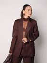 Blusa Tule Day Catarucci - Marrom