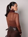 Blusa Tule Day Catarucci - Marrom