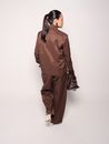 Blazer Alfaiataria Recorte Iris - Marrom