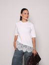 Blusa T-Shirt Renda Olivia - Off