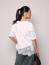 Blusa T-Shirt Renda Olivia - Off