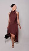 Vestido  com Renda Julieta - Marrom