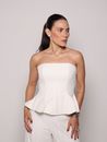 Corset Alfaiataria em Renda Manie - Off