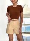 Short Milazzo Café com Leite