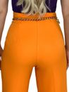 Calça Alfaiataria Pantalona Laranja