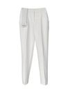Calça Classic Alfaiataria com Cinto Off White