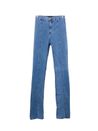 Calça Jeans Claro com Abertura