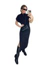 Vestido Gola Liny Preto