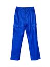 Calça Cargo Couro Azul