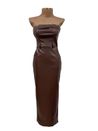 Vestido Valentino Marrom Escuro