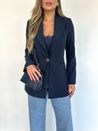 Blazer Alfaiataria Unique Azul Marinho