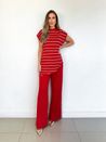 Calça Tricô Vermelho