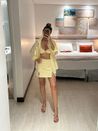 Short Saia Sara Amarelo