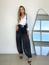 Calça Aladim Poá Preto