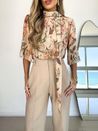 Calça Alfaiataria Esther Bege