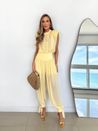 Calça Aladim Com Amarração Amarelo