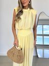 Calça Aladim Com Amarração Amarelo